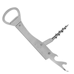 3d rendering illustration of a single lever corkscrew