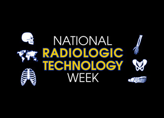 vector graphic of national radiologic technology week good for national radiologic technology week celebration. flat design. flyer design.flat illustration.