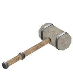 3d rendering illustration of a sledgehammer