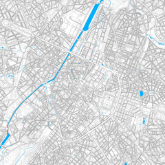 Fototapeta na wymiar Brussels, Belgium high resolution vector map