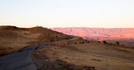 Mountains in Kurdish region between Erbil and Zab river. The geology of these strata consists of...