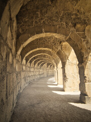 Obraz premium ancient roman aqueduct country
