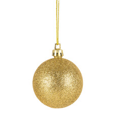 Christmas golden toy isolated