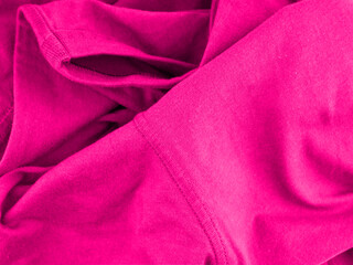 The texture of the fabric is rich pink