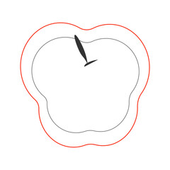 apple icon for healthy eating