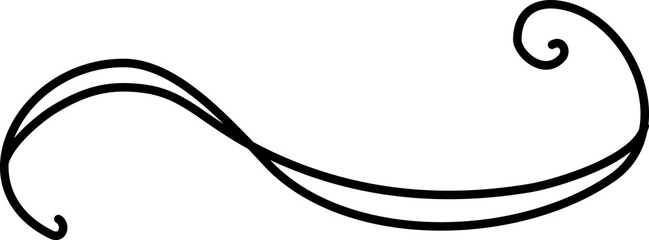 Line border. Hand drawn. Design for elements