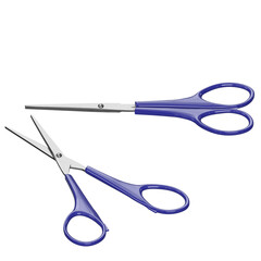 3d rendering illustration of small scissors