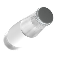 3d rendering illustration of a small aperitif bottle