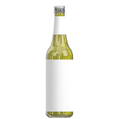 3d rendering illustration of a small beer bottle