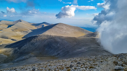 Mystical hiking trail leading to Mount Olympus (Mytikas, Skala, Stefani, Skolio), Mt Olympus...