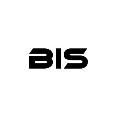 BIS letter logo design with white background in illustrator, vector logo modern alphabet font overlap style. calligraphy designs for logo, Poster, Invitation, etc.