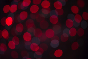 red bokeh background