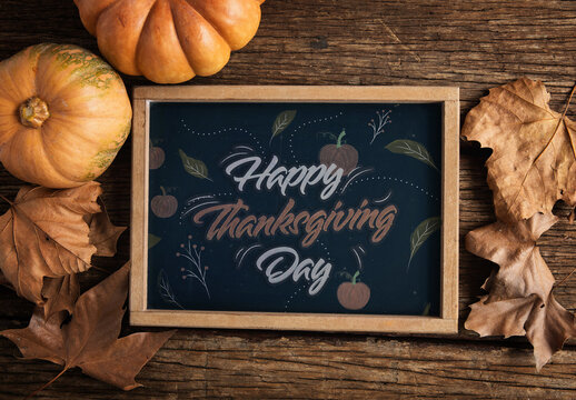 Thanksgiving Chalkboard Mockup