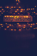 Merry Christmas Glowing Background
