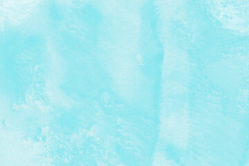Light blue background with watercolor