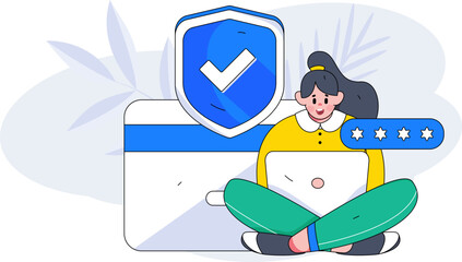 Internet finance financial management investment flat vector concept operation illustration
