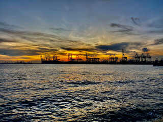 sunset sunrise sky nature sea beach ocean