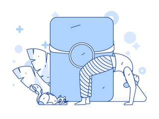 Internet finance financial management investment flat vector concept operation illustration
