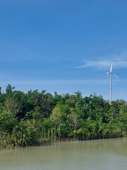 Obraz premium turbines on the river