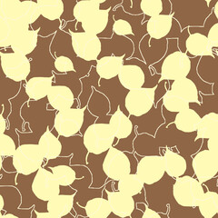 watercolor physalis seamless pattern. autumn berry illustration. botanical background. Seamless pattern with hand drawn watercolor physalis. Autumn pattern.pepper, bell pepper, tomato. Abstract art 