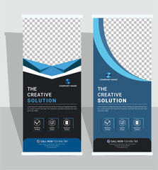 Corporate roll-up banner, Business roll-up banner, Roll up x stand banner
template