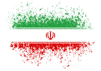 Frauen, Leben, Freiheit, Iran Revolution 2022, Flagge, gesprenkelt, jpg, creative grunge, splatter, 