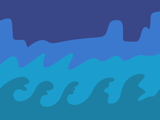 wave background aesthetic sea night colorfull illustration wallpaper pattern
