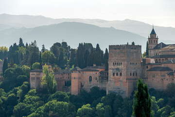 Obraz premium View of the Alhambra in Granada