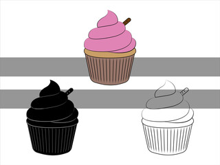 Cupcake SVG | Sweet Cupcake Svg | Food Svg | Baking Svg | Dessert Svg | Cupcake Clipart