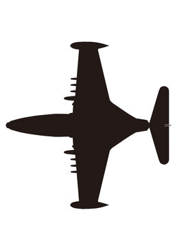 F9F / F-9 Panther シルエット 地上姿勢 着艦姿勢 シルエット silhouette