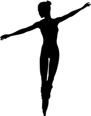 Silhouette Ballet Dancer © Christos Georghiou
