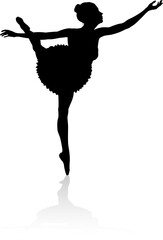Ballet Dancer Dancing Silhouette © Christos Georghiou