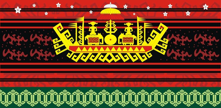 Tapis Ornament Traditional of Lampung Indonesia