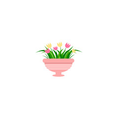 Flowers Vas Icon Design Very Cool