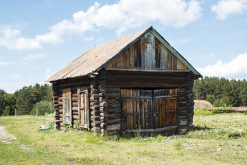 old abandoned wooden house