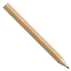 3d rendering illustration of a small pencil