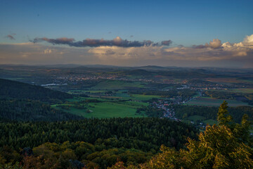 Fototapeta na wymiar Sonnenuntergang im Lausitzer Gebirge- einfach traumhaft 2
