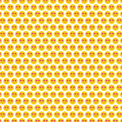 heart eyes emojis background paper pattern