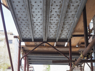 Obraz premium scaffolding for construction work