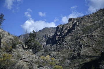 Rock formations alongside the highway, Colorado