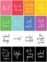 journal note cards with sayings