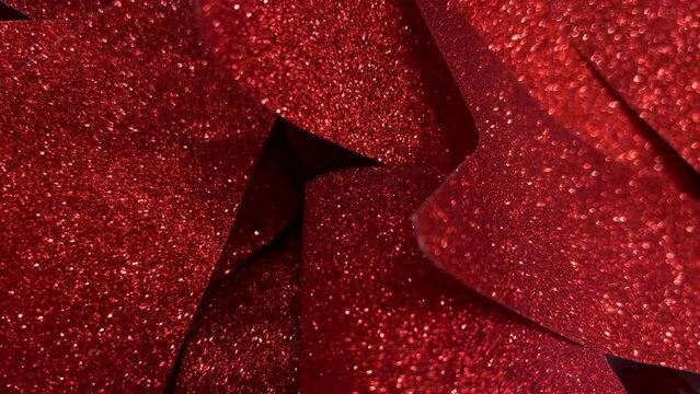 4k Christmas Ribbon Glitter Background