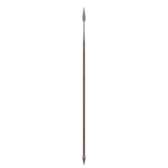 3d rendering illustration of a spartan spear