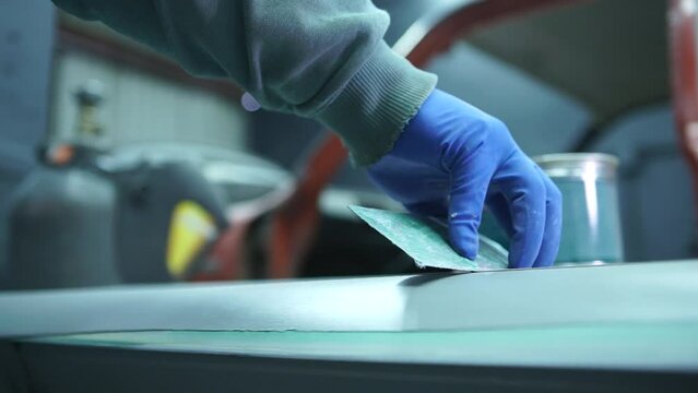 Car body work auto repair paint