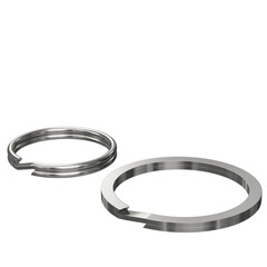 3d rendering illustration of a couple of split rings