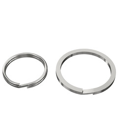 3d rendering illustration of a couple of split rings