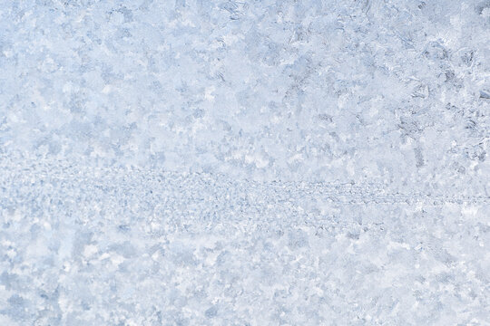 frozen frost on the window