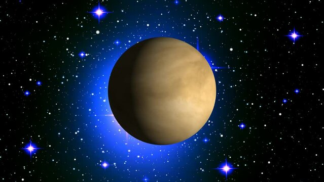 Venus planet animated slower system globe space