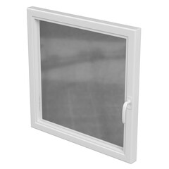 3d rendering illustration of a square window