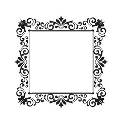 Frame, in the style of an ornament, Vector illustration eps 10, Art.	